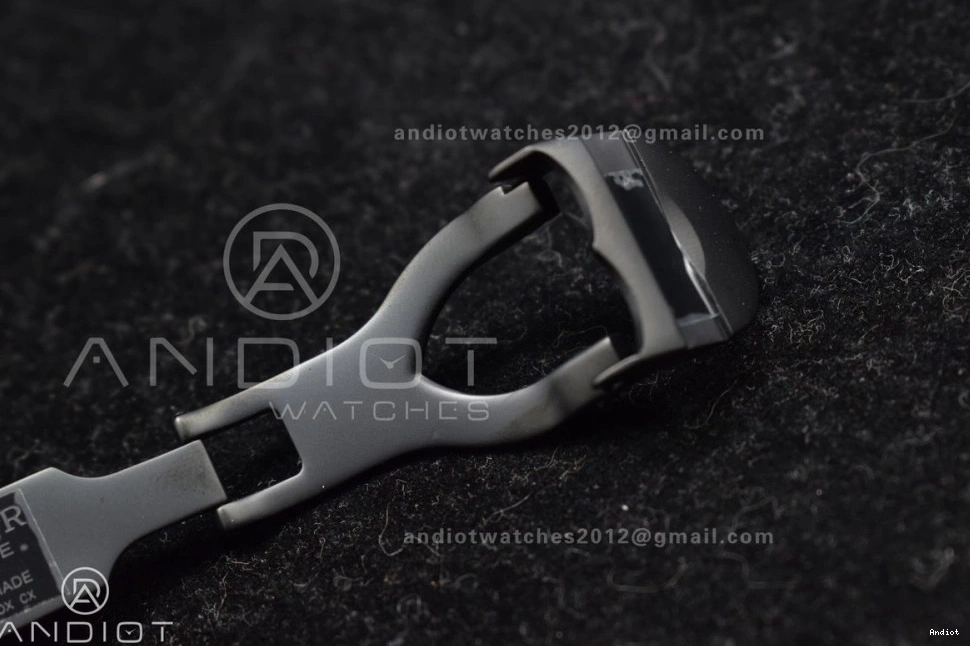 ZF Leather WrinkleFree 1:1 Edition Strap Best Dark 425 on V Bezel DLC Distressed Bay Black Black A2824 Heritage 0716